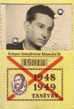 Rába György fővárosi közlekedési bérlete