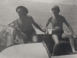 Mándy Iván (Újlaky László vitorlásán)