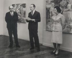 Szinte Gábor festőművész kiállításának megnyitója (1970)