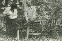 Örkény István Radnóti Zsuzsával (Fotó: Nádas Péter, 1976)